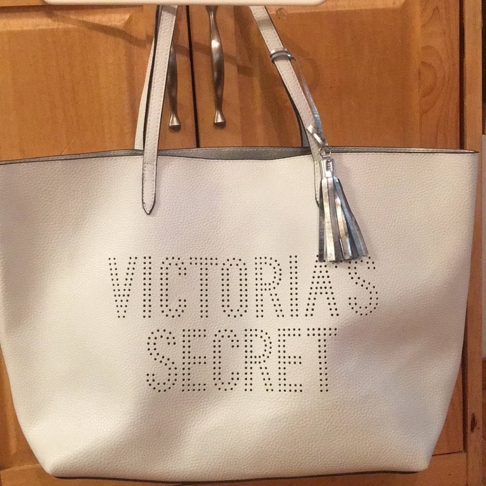 White Victoria’s Secret bag used one time